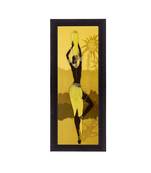 Tribal Lady Matt Texture UV Art Painting