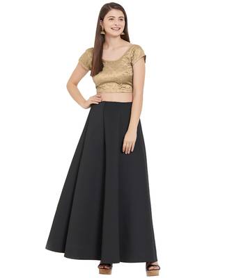 Beige Art Silk Art Silk Ready-Made Saree Blouse 2