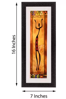 Tribal Folkart Matt Texture UV Art Painting