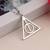 Harry Potter Time Turner Deathly Hallows Triangle Snitch Compass Stainless Steel Pendant Chain Necklace Men