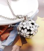 Aromatherapy Essential Oil Perfume Diffuser Openable Hollow Cage Pendant Necklace Chain for Women Girls