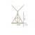 Harry Potter Rotatable Time Turner Deathly Hallows Triangle Snitch Compass Stainless Steel Pendant Chain Necklace Men