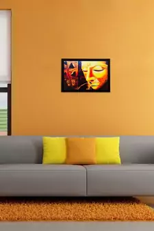 Lord Buddha Matt Textured UV Art Painting