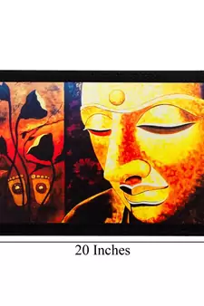Lord Buddha Matt Textured UV Art Painting