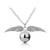 Harry Potter Hogwarts Wings of Silver Burglar Angel Quidditch Snitch Pendant Necklace Chain for Boys Girls