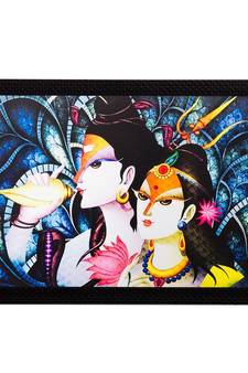 Radha Krishna Matt Textured UV Art Painting