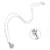 Dainty Classic Solitaire AAA Cubic Zirconia CZ American Diamond Crystal Pendant Chain Necklace for Girls Women