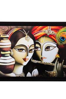 Radha Krishna Matt Textured UV Art Painting