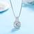 Dainty Classic Solitaire AAA Cubic Zirconia CZ American Diamond Crystal Pendant Chain Necklace for Girls Women