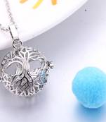 Tree of Life Aromatherapy Essential Oil Perfume Diffuser Openable Hollow Cage Pendant Necklace Chain