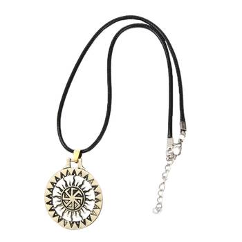 Vintage Swastik Chakra Talisman Bronze Pendant Necklace Chain for Men 3