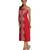 Red Lizi Bizi Kantha Suit