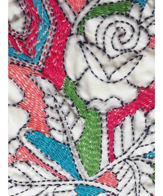 Off-White Cotton Suit with Kantha work 2
