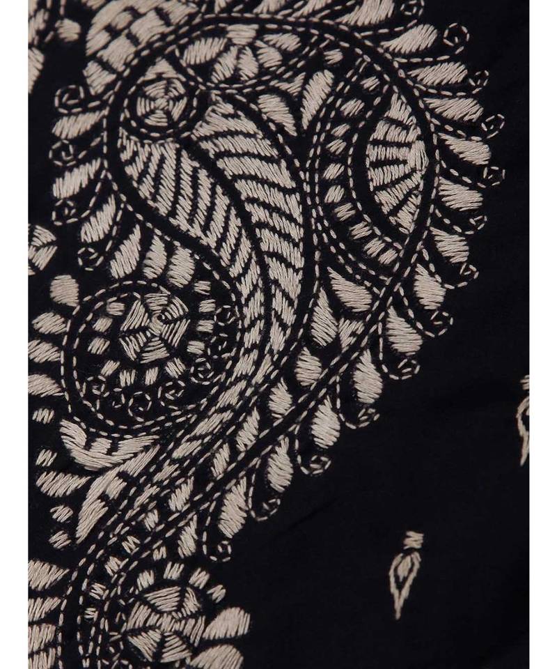 Navy Blue Lizi Bizi Kantha Suit