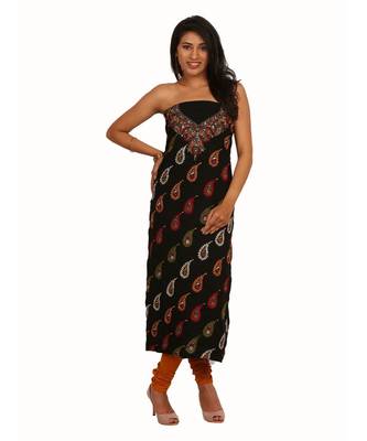 Black Lizi Bizi Kantha Suit 1