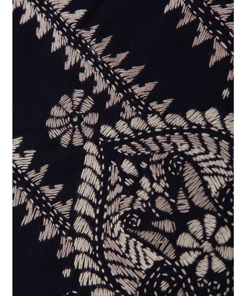 Navy Blue Lizi Bizi Kantha Suit