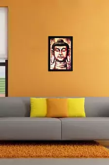 Lord Buddha Matt Textured UV Art Painting