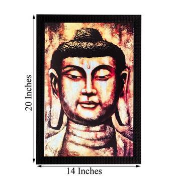 Lord Buddha Matt Textured UV Art Painting 3