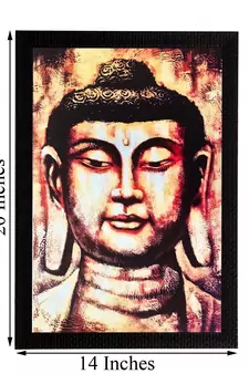 Lord Buddha Matt Textured UV Art Painting