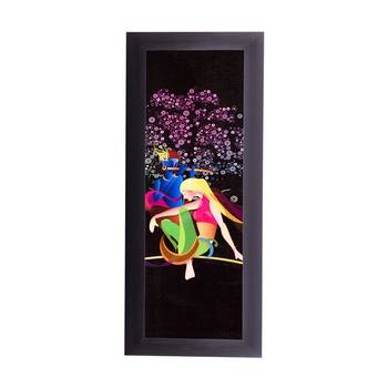 Radha Krishna Satin Matt Texture UV Art Painting 1