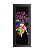 Radha Krishna Satin Matt Texture UV Art Painting