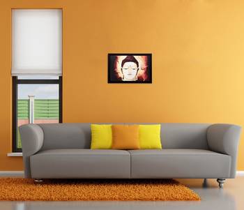 Lord Buddha Matt Textured UV Art Painting 2