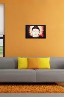Lord Buddha Matt Textured UV Art Painting