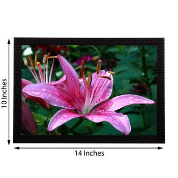 Pink Flower Satin Matt Texture UV Art Painting 2