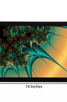 Abstract Green & Yellow Satin Matt Texture UV Art Painting