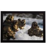 Lauging Buddha Satin Matt Texture UV Art Painting