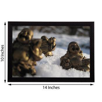 Lauging Buddha Satin Matt Texture UV Art Painting 3