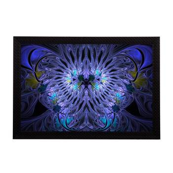 Blue Abstract Satin Matt Texture UV Art Painting 1