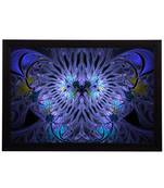 Blue Abstract Satin Matt Texture UV Art Painting