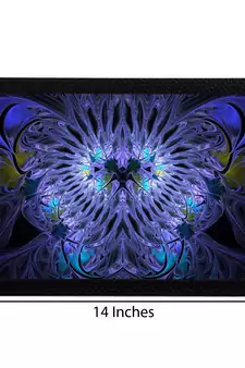 Blue Abstract Satin Matt Texture UV Art Painting