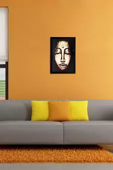Lord Buddha Matt Textured UV Art Painting