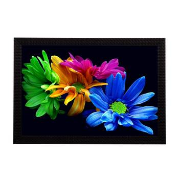 Beautiful Floral Satin Matt Texture UV Art Painting 1