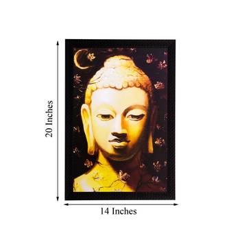 Lord Buddha Matt Textured UV Art Painting 3