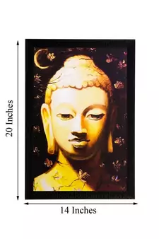 Lord Buddha Matt Textured UV Art Painting