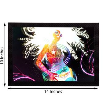 Rock Girl Satin Matt Texture UV Art Painting 2