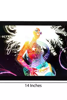 Rock Girl Satin Matt Texture UV Art Painting