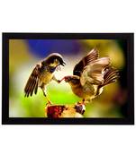Playing Birds Satin Matt Texture UV Art Painting