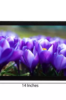 Purple Flowers Satin Matt Texture UV Art Painting