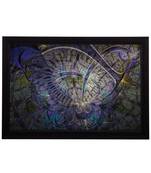 Purple Abstract Satin Matt Texture UV Art Painting