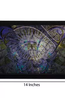 Purple Abstract Satin Matt Texture UV Art Painting