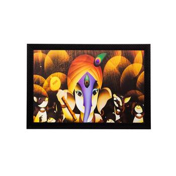Lord Ganesha Matt Textured UV Art Painting 1