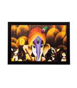 Lord Ganesha Matt Textured UV Art Painting