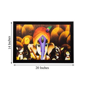 Lord Ganesha Matt Textured UV Art Painting 3