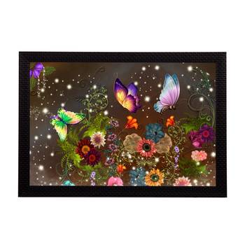 Colorful Butterflies Satin Matt Texture UV Art Painting 1