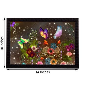 Colorful Butterflies Satin Matt Texture UV Art Painting 2