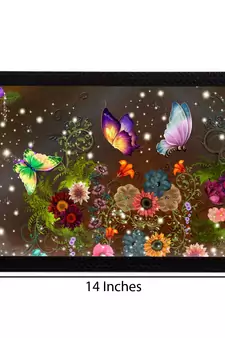 Colorful Butterflies Satin Matt Texture UV Art Painting